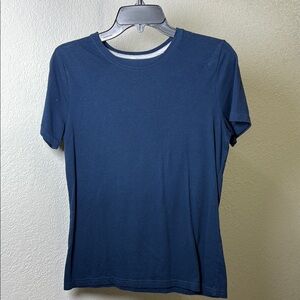 Time and Tru Blue Short Sleeve Tee